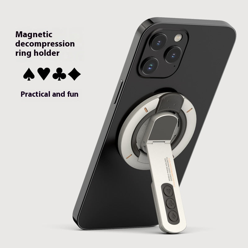 Double-sided Magnetic Decompression Mobile Phone Ring Bracket Desktop Creativity Bracket