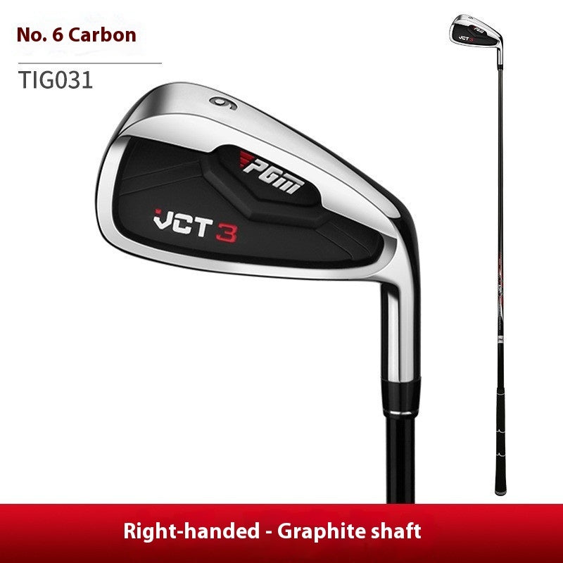 Golf Iron with Carbon Steel Shaft