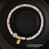 Mini Xingyue Bodhi Single-wrap Bracelet Crescent Moon High Density Smooth And White