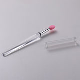 Reusable Silicone Lip Brush Set For Lipstick, Gloss, Balm, Mask & Scrub - Hygienic Caps, 8 Colors