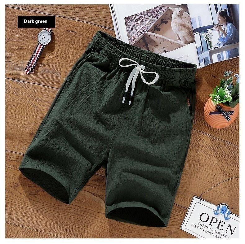 Loose Casual Youth Straight Five-point Beach Shorts