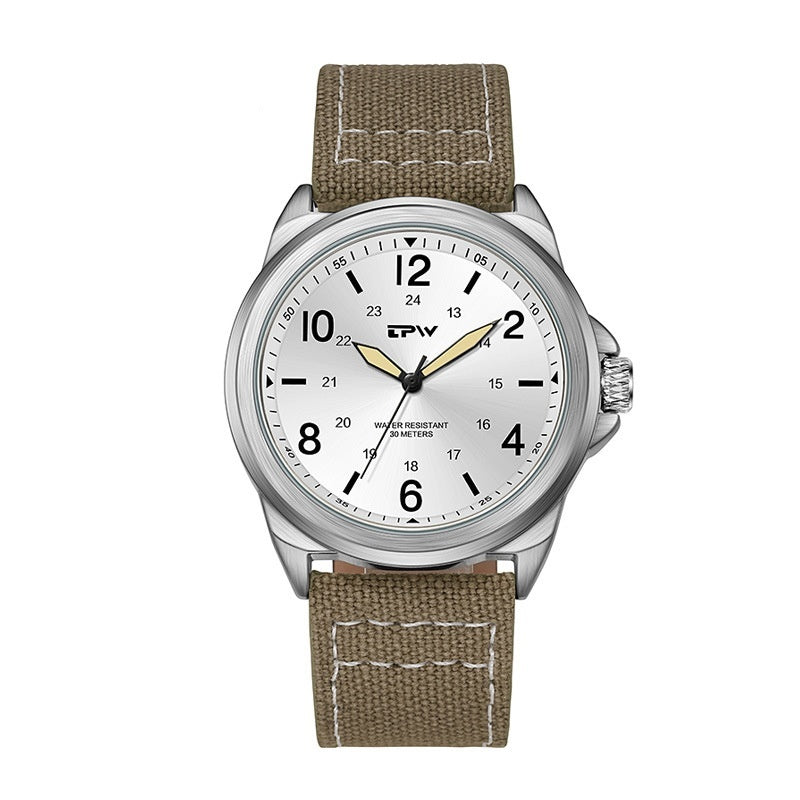 Business Casual Belt Style Waterproof Lightweight Pointer Men's Quartz Watch