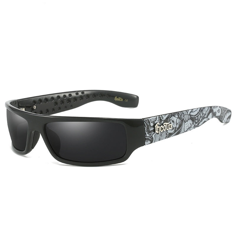 Motorcycle Bandit Style Hip Hop Fashion West Coast Polarized Sunglasses