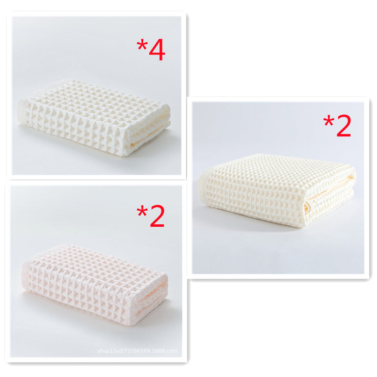 Waffle Pure Cotton Soft Water-absorbing 40g Small Square Towel