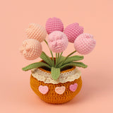 Handmade Wool Knitted Flower Pot