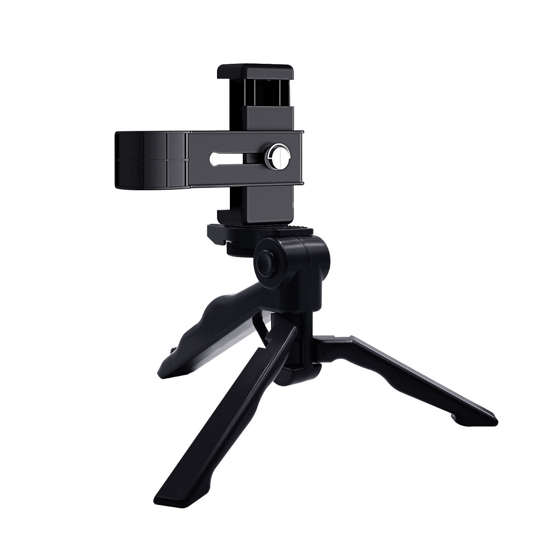 Phone Holder With Handheld Folding Tripod