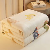 Milk Velvet Blanket Quilt Thickened Winter Coral Flannel