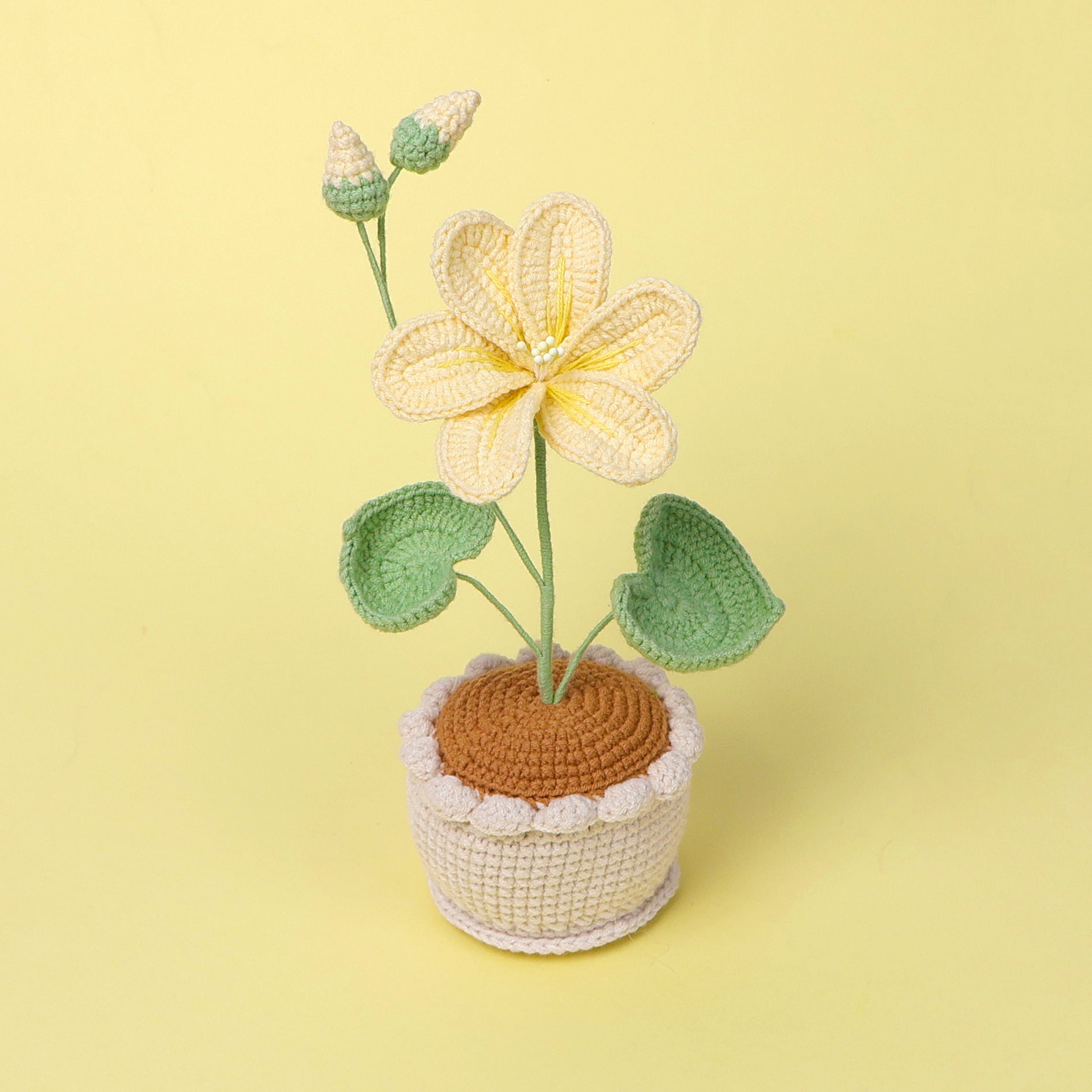 Handmade Wool Knitted Flower Pot