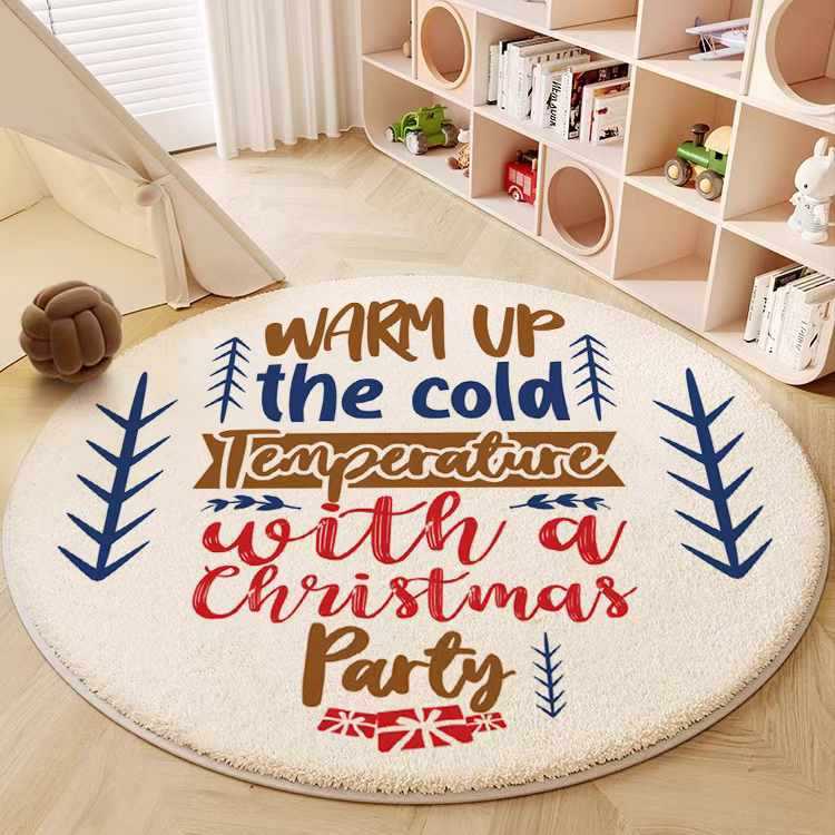 Christmas Round Carpet