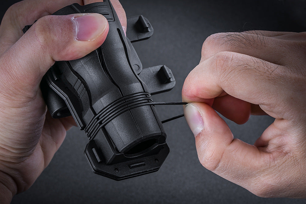 360-degree Rotating V6 Tactical Torch Quick Pull Sleeve