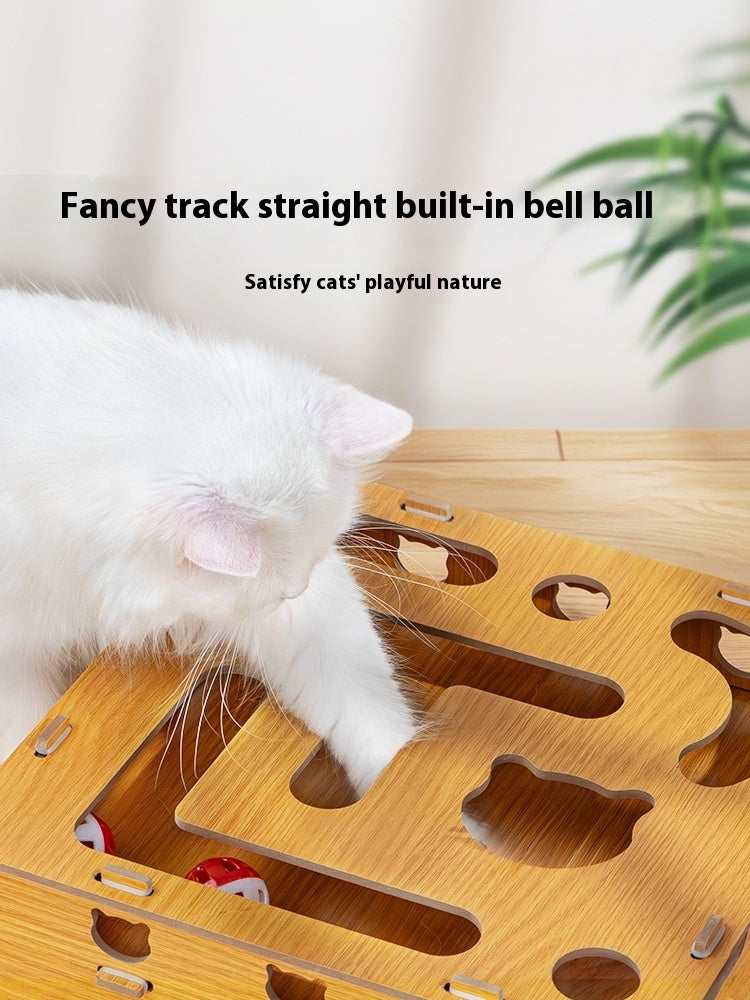 Cat Teasing Stick, Bell, Maze Box Supplies