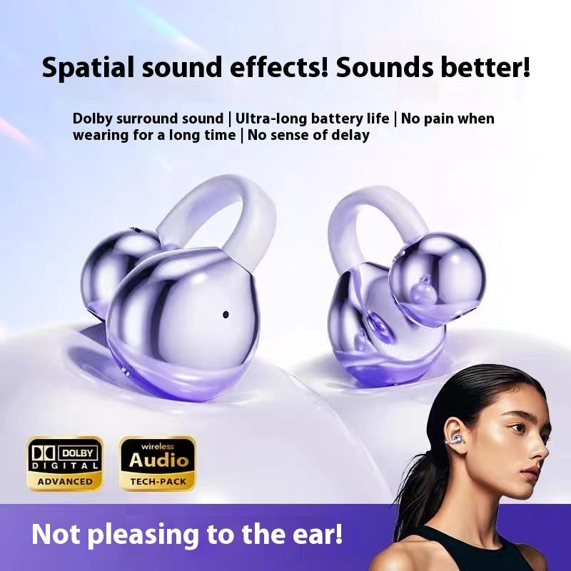 AI Smart Translation M91 Clip-on Wireless Bluetooth Headset