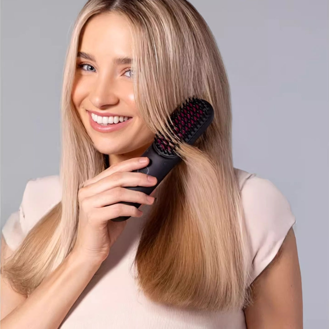 Lite Wireless Straight Comb Anion Portable Fluffy Anti-scald Straight