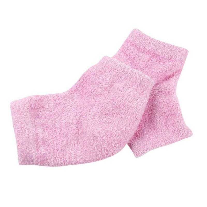 Feather Yarn Gel Heel Socks Moisturizing Exfoliating Anti-chapping