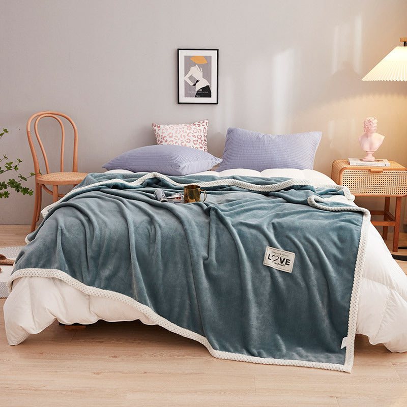 Simple And Stylish Warm Milk Velvet Blanket