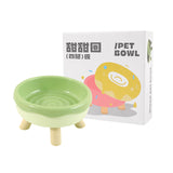 Pet Cat Bowl Donut Four Legs Cat Food Holder