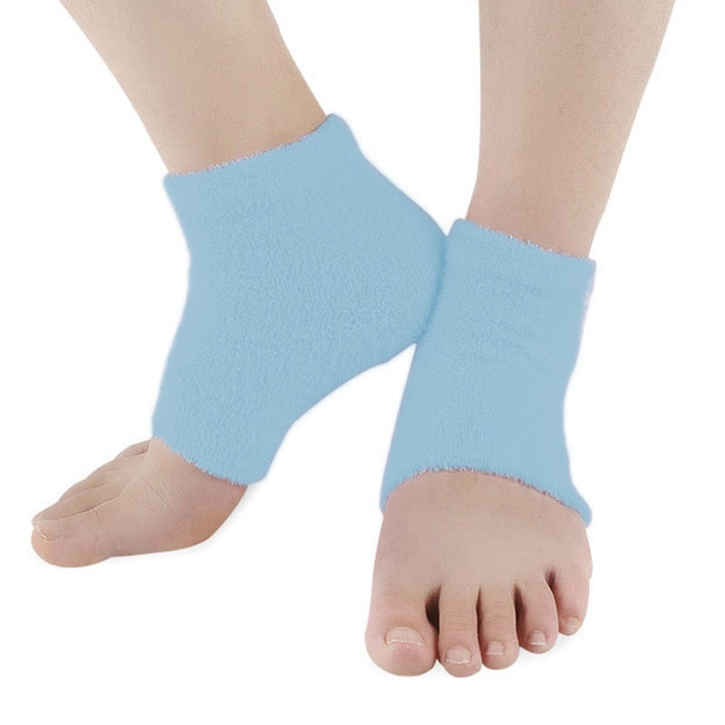 Feather Yarn Gel Heel Socks Moisturizing Exfoliating Anti-chapping