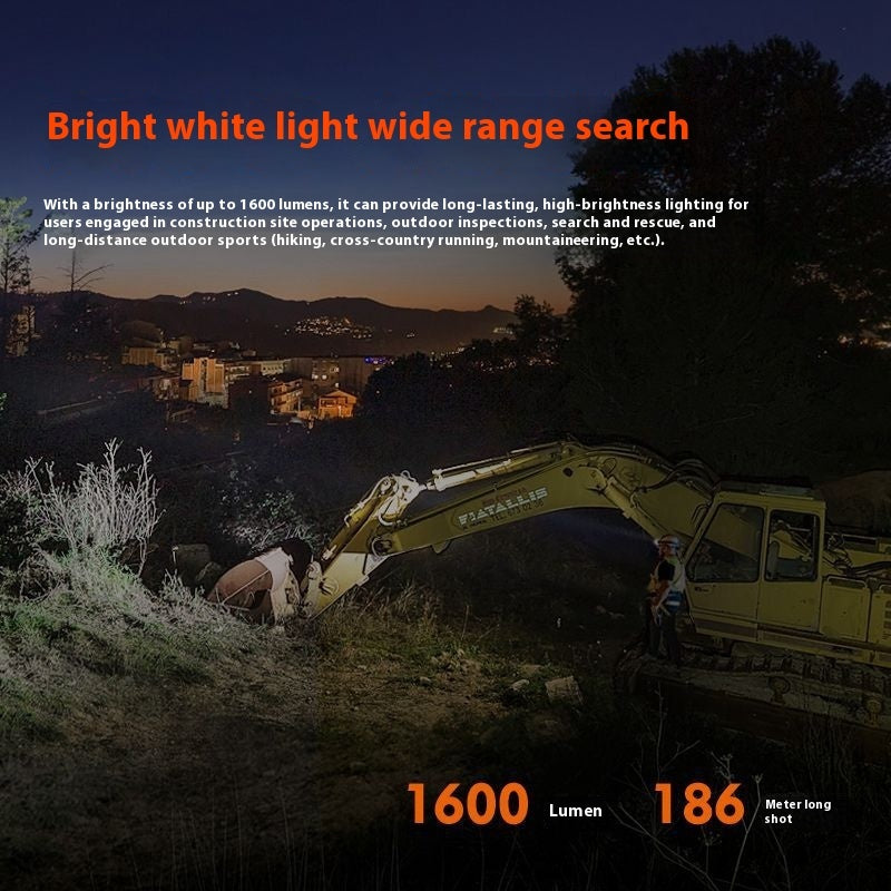 Headlamp Strong Light Charging Super Bright Long Battery Life Head Wear Industrial Lamp