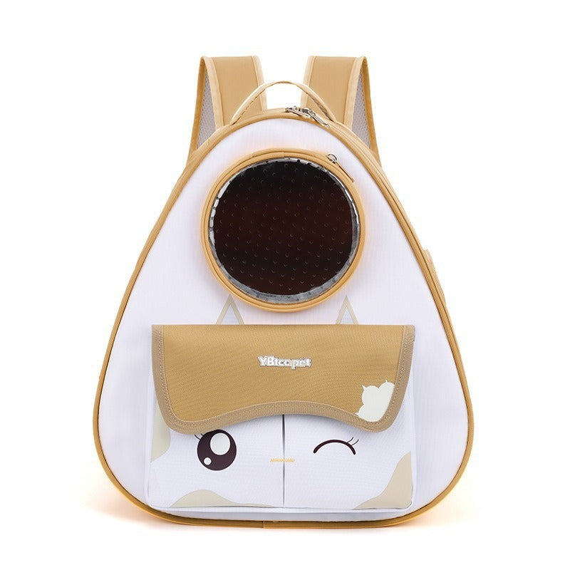 Creative Cheese Cat Bag Shoulder Pet Bag Portable For Going Out