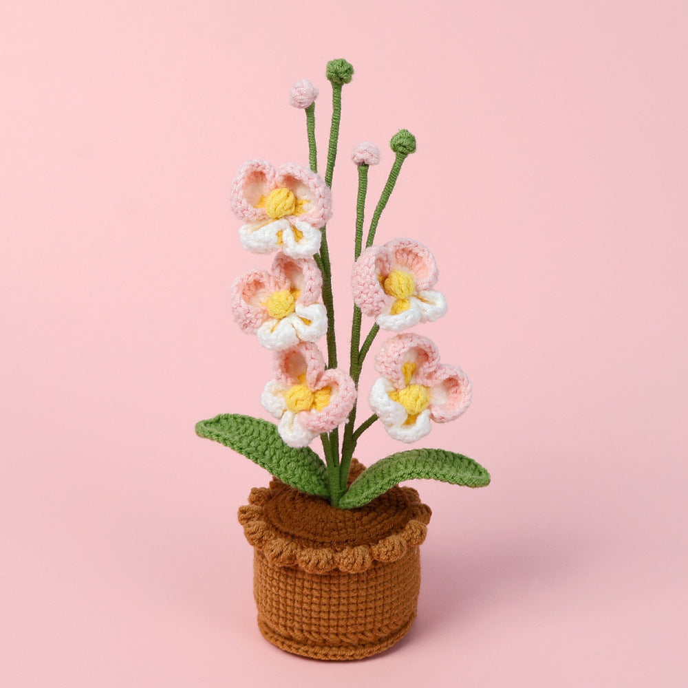 Handmade Wool Knitted Flower Pot