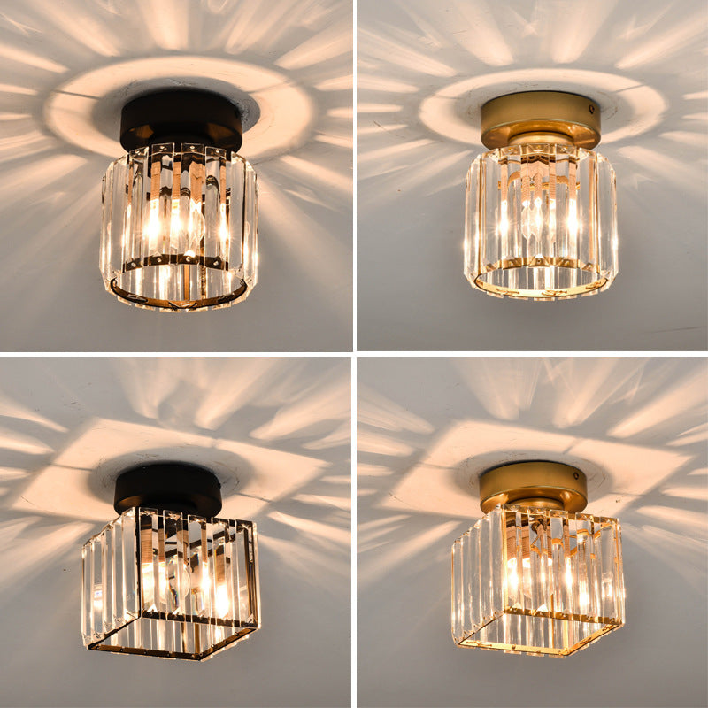 Creative Personality Nordic Crystal Hallway Ceiling Lamp