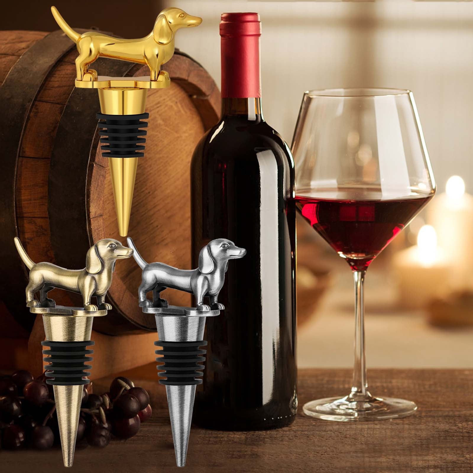 Dachshund-shaped Wine Stopper