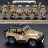 Military Building Blocks Doll Assembled Desert Special Forces
