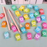 Wooden Children's Magnetic Alphanumeric Fishing Toys