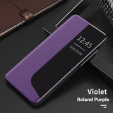 Side Window Magnetic Light And Drop-resistant Flip Bracket Phone Case