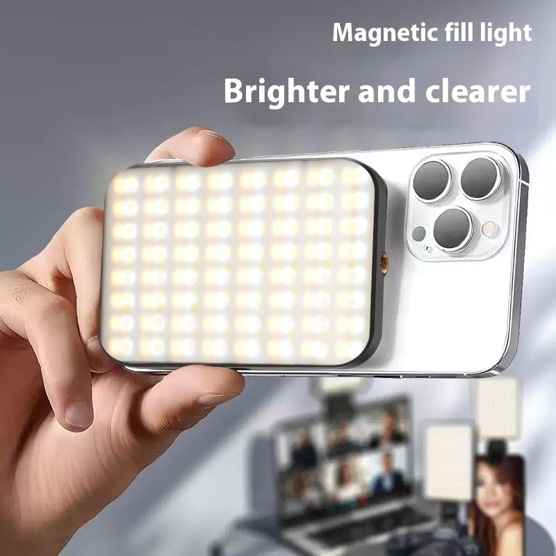 Magnetic LED Video Conference Fill Light RGB Live Broadcast Ambience Light