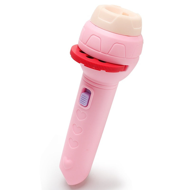 Portable And Simple Cartoon Projection Children's Flashlight