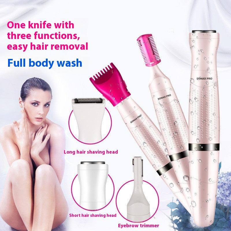 Women's Fashion Electric Shaver Three-in-one