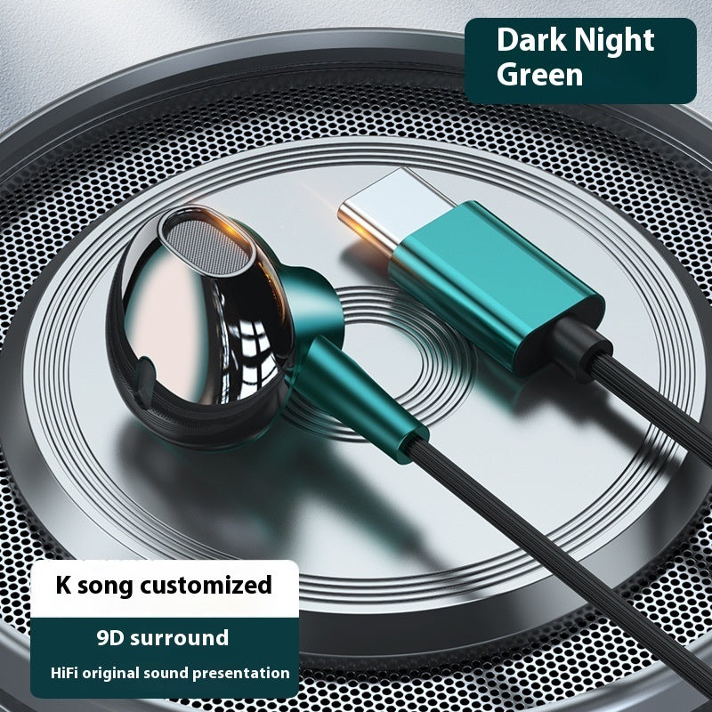 Headset Wired In-ear Typec Interface