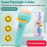 Portable And Simple Cartoon Projection Children's Flashlight
