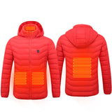 Electric Heating Coat Insulated Hood Windbreaker