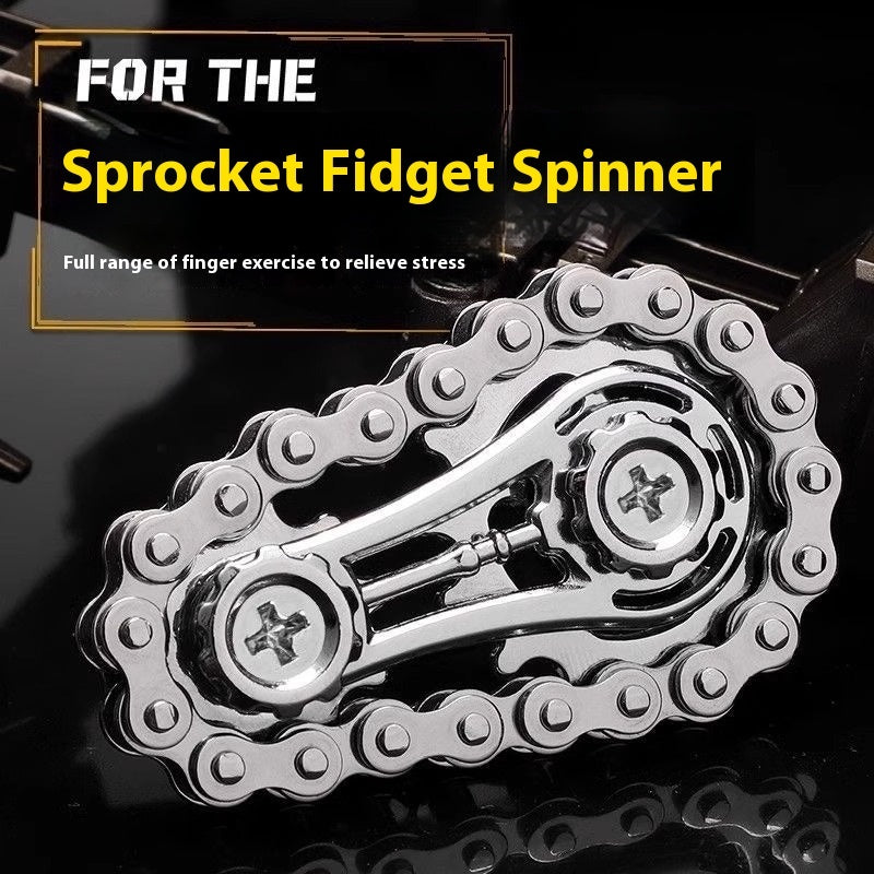 Big And Small Gear Chain Fingertip Gyro Decompression Toy