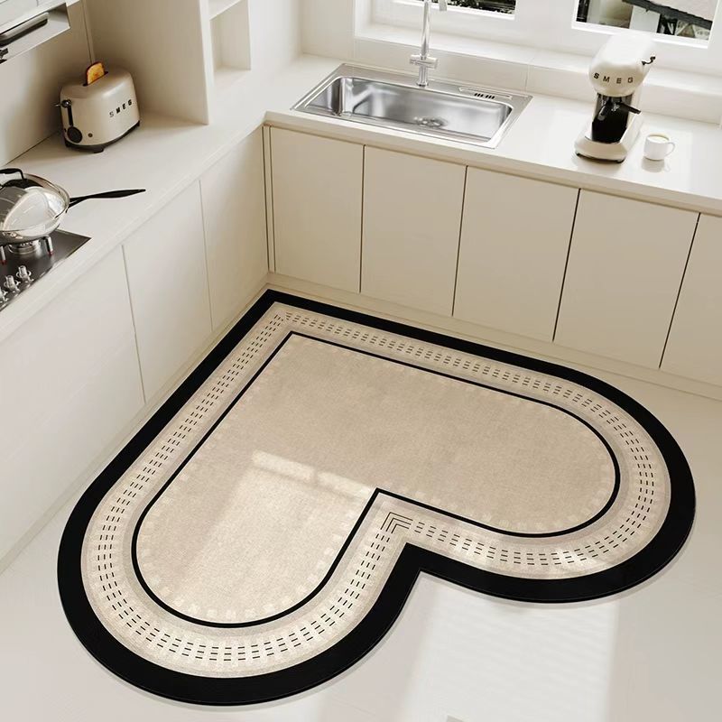 Kitchen Floor Mat Absorbent Oil-absorbent Quick-drying Stain-resistant