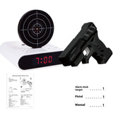 Battery Model Creative Novelty Shooting Toy Lazy Wake Up Alarm Clock