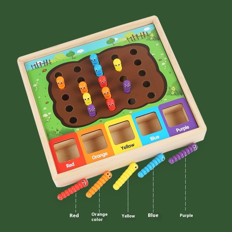 Wooden Bug Catching Classification Matching Game Educational Toys