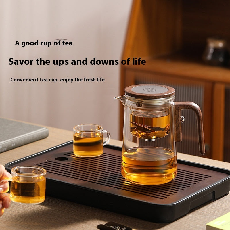 Rodless Teapot Tea And Water Separation Glass Liner Magnetic Suction Elegant Cup 600ml