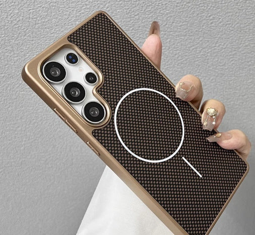 Carbon Fiber Texture Magnetic Suction S24plus All-inclusive Drop-resistant Apply Mechanically
