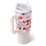 40 Oz Insulated Tumbler With Handle Straw
