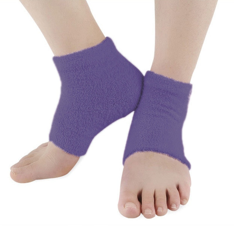 Feather Yarn Gel Heel Socks Moisturizing Exfoliating Anti-chapping