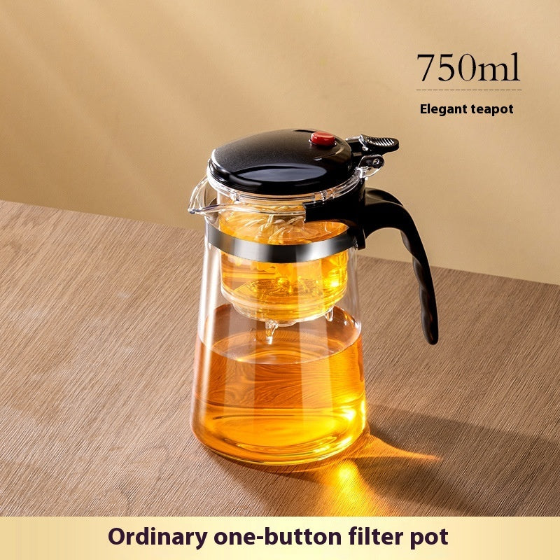 Separation Filter Glass High Temperature Resistant Teapot