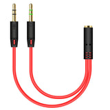 One Divided Into Two Adapter Desktop Computer Headset Audio Cable