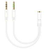 One Divided Into Two Adapter Desktop Computer Headset Audio Cable