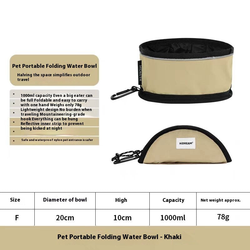 Folding Bowl For Pet Dog Traveling