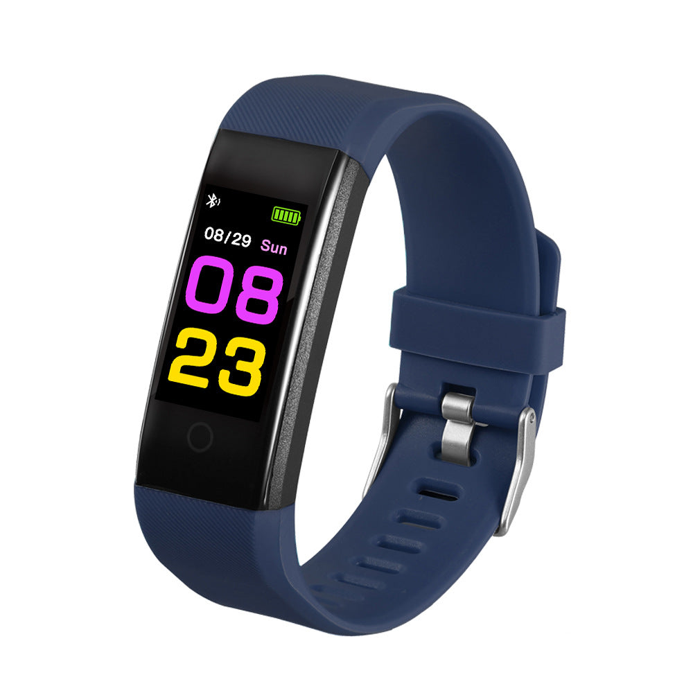 Smart Color Screen Sport Step Counting Heart Rate Blood Pressure Music Weather Bracelet