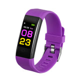 Smart Color Screen Sport Step Counting Heart Rate Blood Pressure Music Weather Bracelet