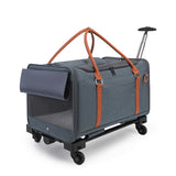 Multifunctional Cat Bag Outdoor Portable Removable Universal Wheel With Pull Rod